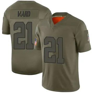 Nike Denzel Ward Men's Limited Cleveland Browns Camo 2019 Salute to Service Jersey
