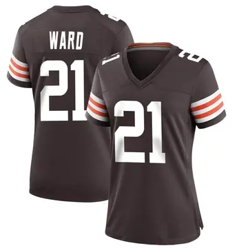 Nike Denzel Ward Women's Game Cleveland Browns Brown Team Color Jersey