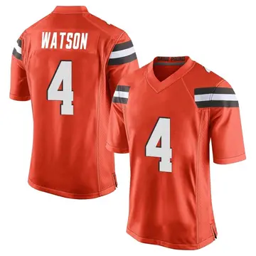 Nike Deshaun Watson Men's Game Cleveland Browns Orange Alternate Jersey
