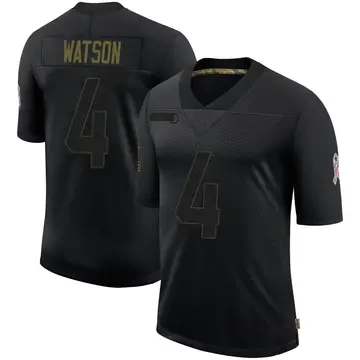 Nike Deshaun Watson Men's Limited Cleveland Browns Black 2020 Salute To Service Jersey