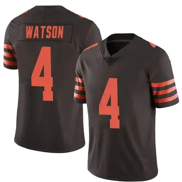 Nike Deshaun Watson Men's Limited Cleveland Browns Brown Color Rush Jersey