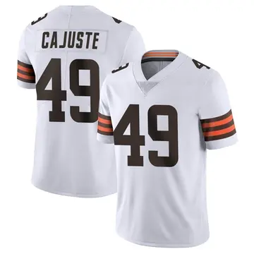 Nike Devon Cajuste Men's Limited Cleveland Browns White Vapor Untouchable Jersey