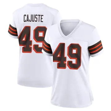 Nike Devon Cajuste Women's Game Cleveland Browns White 1946 Collection Alternate Jersey