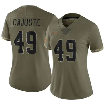 Nike Devon Cajuste Women's Limited Cleveland Browns Olive 2022 Salute To Service Jersey