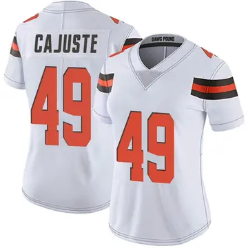 Nike Devon Cajuste Women's Limited Cleveland Browns White Vapor Untouchable Jersey