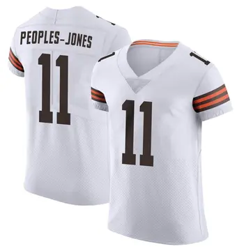 Nike Donovan Peoples-Jones Men's Elite Cleveland Browns White Vapor Jersey