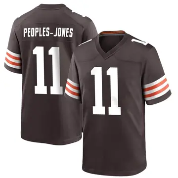 Nike Donovan Peoples-Jones Men's Game Cleveland Browns Brown Team Color Jersey
