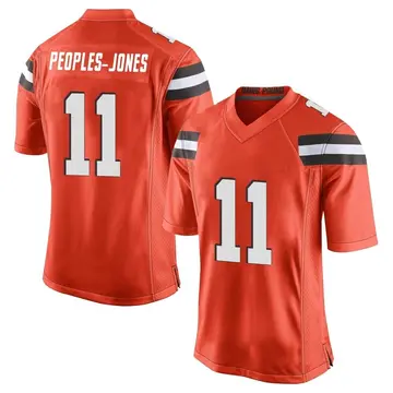 Nike Donovan Peoples-Jones Men's Game Cleveland Browns Orange Alternate Jersey