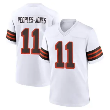 Nike Donovan Peoples-Jones Men's Game Cleveland Browns White 1946 Collection Alternate Jersey