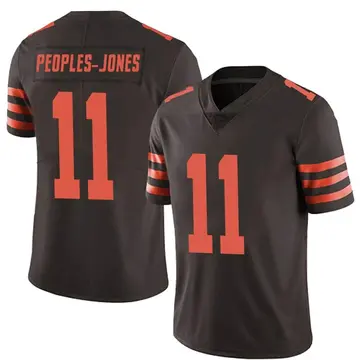 Nike Donovan Peoples-Jones Men's Limited Cleveland Browns Brown Color Rush Jersey