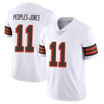 Nike Donovan Peoples-Jones Men's Limited Cleveland Browns White Vapor 1946 Collection Alternate Jersey