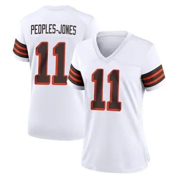 Nike Donovan Peoples-Jones Women's Game Cleveland Browns White 1946 Collection Alternate Jersey