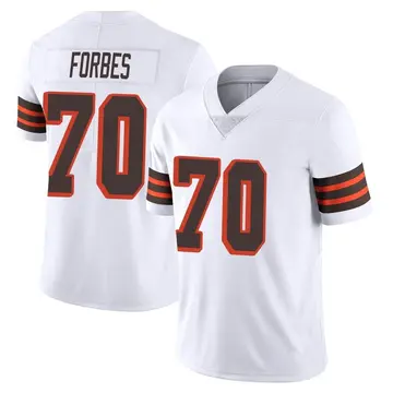 Nike Drew Forbes Men's Limited Cleveland Browns White Vapor 1946 Collection Alternate Jersey