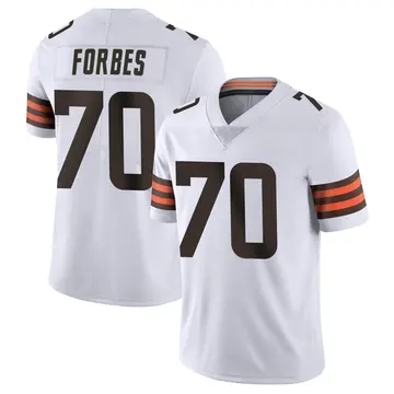 Nike Drew Forbes Men's Limited Cleveland Browns White Vapor Untouchable Jersey