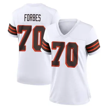 Nike Drew Forbes Women's Game Cleveland Browns White 1946 Collection Alternate Jersey
