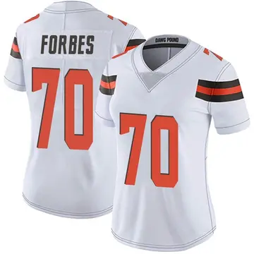 Nike Drew Forbes Women's Limited Cleveland Browns White Vapor Untouchable Jersey