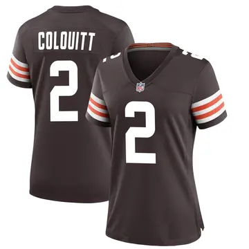 Nike Dustin Colquitt Women's Game Cleveland Browns Brown Team Color Jersey