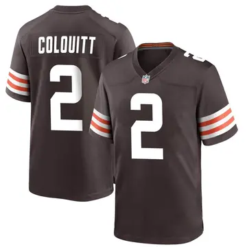 Nike Dustin Colquitt Youth Game Cleveland Browns Brown Team Color Jersey