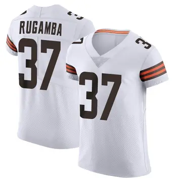 Nike Emmanuel Rugamba Men's Elite Cleveland Browns White Vapor Jersey