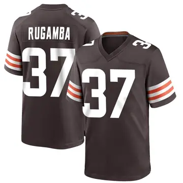 Nike Emmanuel Rugamba Men's Game Cleveland Browns Brown Team Color Jersey
