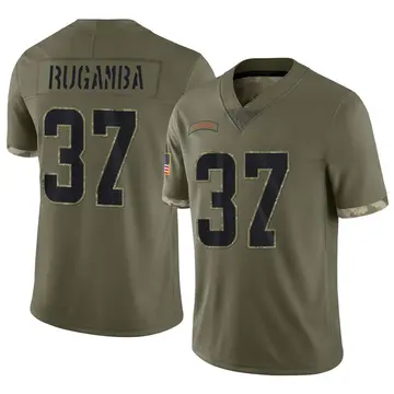Nike Emmanuel Rugamba Men's Limited Cleveland Browns Olive 2022 Salute To Service Jersey