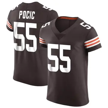 Nike Ethan Pocic Men's Elite Cleveland Browns Brown Vapor Jersey