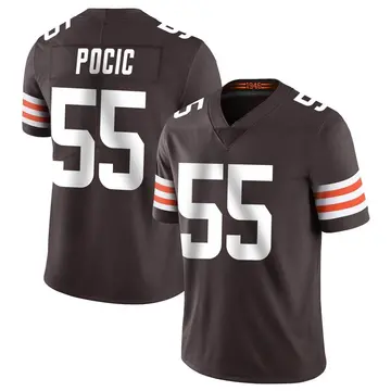 Nike Ethan Pocic Men's Limited Cleveland Browns Brown Team Color Vapor Untouchable Jersey
