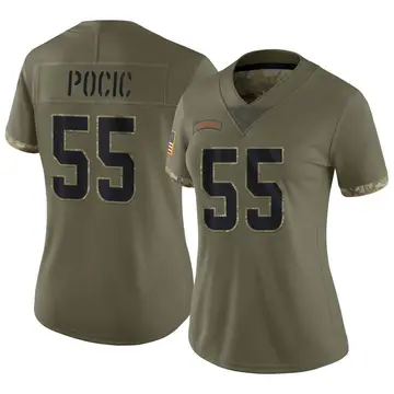 Nike Ethan Pocic Women's Limited Cleveland Browns Olive 2022 Salute To Service Jersey
