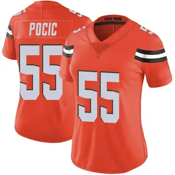 Nike Ethan Pocic Women's Limited Cleveland Browns Orange Alternate Vapor Untouchable Jersey