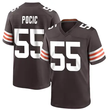 Nike Ethan Pocic Youth Game Cleveland Browns Brown Team Color Jersey