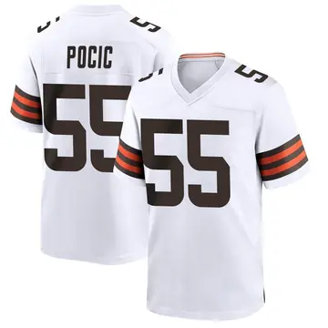 Nike Ethan Pocic Youth Game Cleveland Browns White Jersey