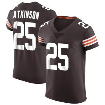 Nike George Atkinson Men's Elite Cleveland Browns Brown Vapor Jersey