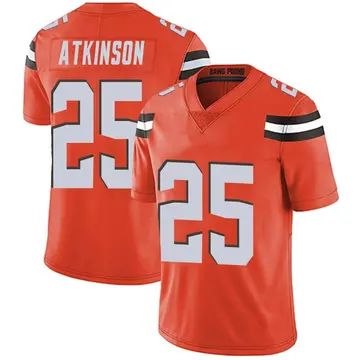Nike George Atkinson Men's Limited Cleveland Browns Orange Alternate Vapor Untouchable Jersey