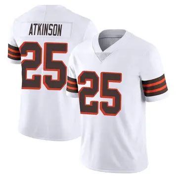 Nike George Atkinson Men's Limited Cleveland Browns White Vapor 1946 Collection Alternate Jersey