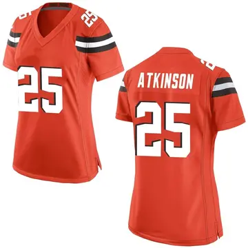 Nike George Atkinson Women's Game Cleveland Browns Orange Alternate Jersey