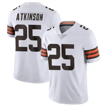 Nike George Atkinson Youth Limited Cleveland Browns White Vapor Untouchable Jersey