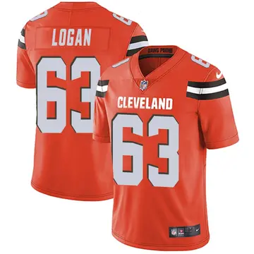 Nike Glen Logan Men's Limited Cleveland Browns Orange Alternate Vapor Untouchable Jersey