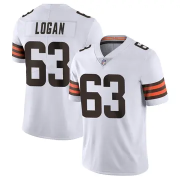 Nike Glen Logan Men's Limited Cleveland Browns White Vapor Untouchable Jersey