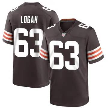Nike Glen Logan Youth Game Cleveland Browns Brown Team Color Jersey