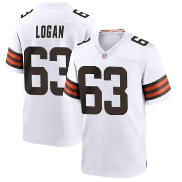 Nike Glen Logan Youth Game Cleveland Browns White Jersey