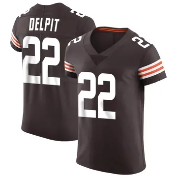 Nike Grant Delpit Men's Elite Cleveland Browns Brown Vapor Jersey