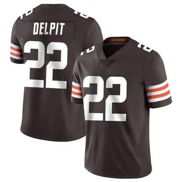 Nike Grant Delpit Men's Limited Cleveland Browns Brown Team Color Vapor Untouchable Jersey