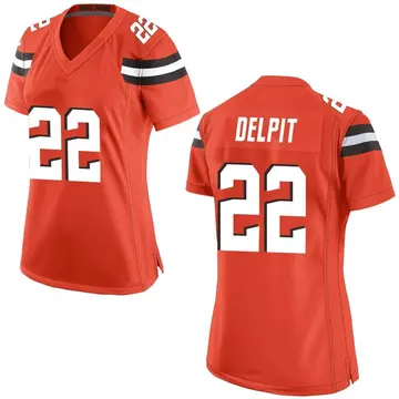 Nike Grant Delpit Women's Game Cleveland Browns Orange Alternate Jersey