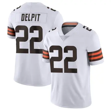 Nike Grant Delpit Youth Limited Cleveland Browns White Vapor Untouchable Jersey