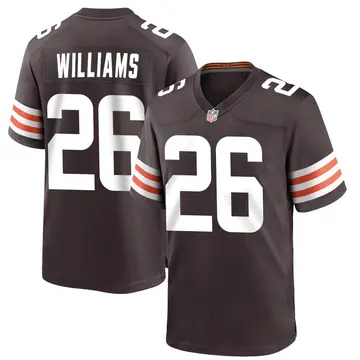 Nike Greedy Williams Men's Game Cleveland Browns Brown Team Color Jersey