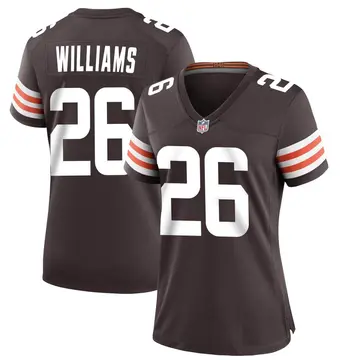 Nike Greedy Williams Women's Game Cleveland Browns Brown Team Color Jersey