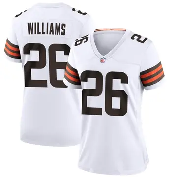 Nike Greedy Williams Women's Game Cleveland Browns White Jersey