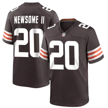 Nike Greg Newsome II Men's Game Cleveland Browns Brown Team Color Jersey