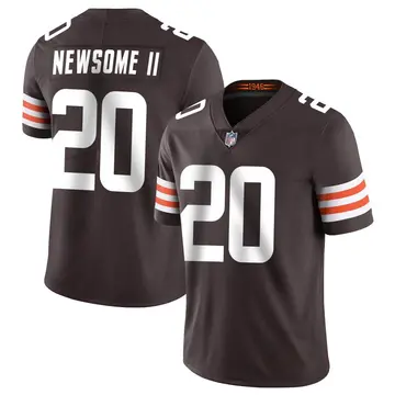 Nike Greg Newsome II Men's Limited Cleveland Browns Brown Team Color Vapor Untouchable Jersey