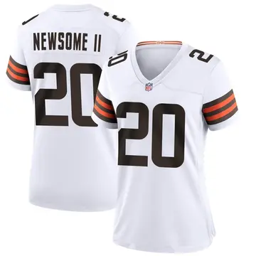 Nike Greg Newsome II Women's Game Cleveland Browns White Jersey